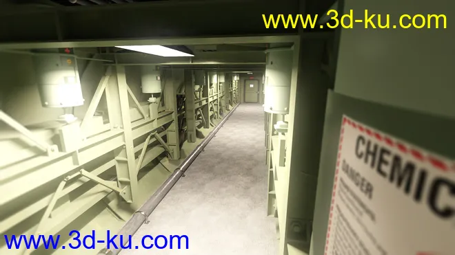Missile Silo Hallway模型的图片5