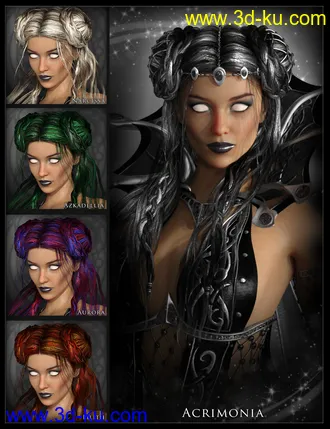 3D打印模型Mistress Malefica Hair的图片