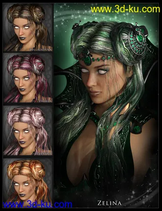 3D打印模型Mistress Malefica Hair的图片