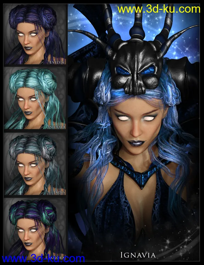 Mistress Malefica Hair模型的图片4