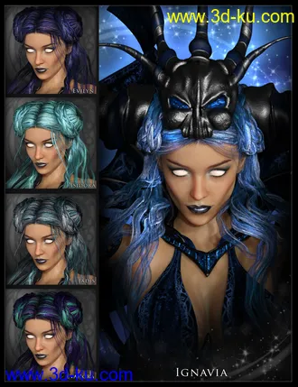 3D打印模型Mistress Malefica Hair的图片
