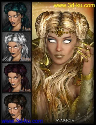 3D打印模型Mistress Malefica Hair的图片