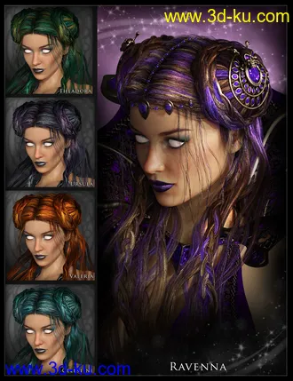 3D打印模型Mistress Malefica Hair的图片