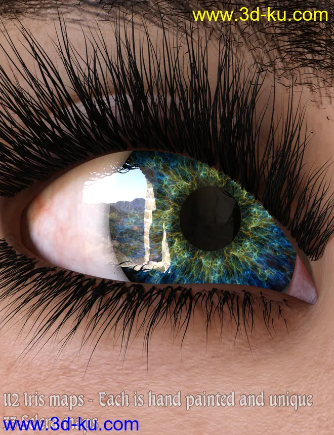 MMX Fantasy Eyes for Genesis 3 and 8模型的图片2