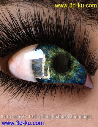 3D打印模型MMX Fantasy Eyes for Genesis 3 and 8的图片