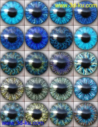 3D打印模型MMX Fantasy Eyes for Genesis 3 and 8的图片