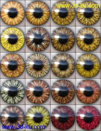 3D打印模型MMX Fantasy Eyes for Genesis 3 and 8的图片