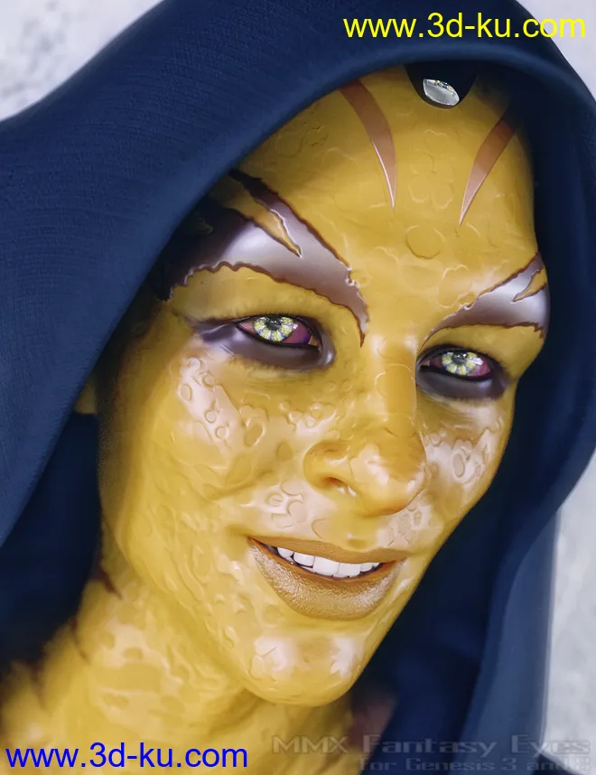 MMX Fantasy Eyes for Genesis 3 and 8模型的图片10