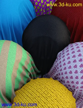 3D打印模型MMX Knitted Fabric and Patterns for Iray的图片