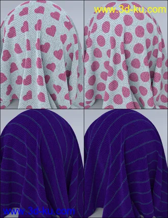 3D打印模型MMX Knitted Fabric and Patterns for Iray的图片