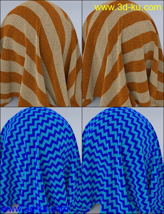 MMX Knitted Fabric and Patterns for Iray模型的图片7