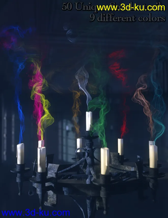 MMX Smoke Trails for Iray模型的图片2