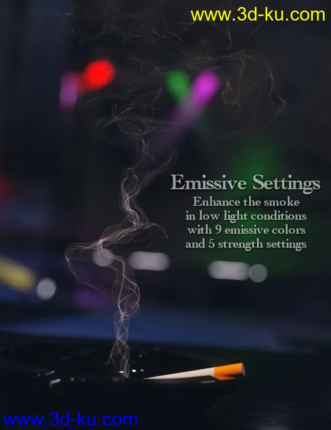 MMX Smoke Trails for Iray模型的图片3