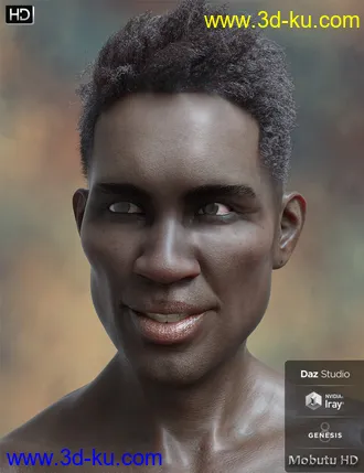 3D打印模型Mobutu HD for Genesis 8 Male的图片