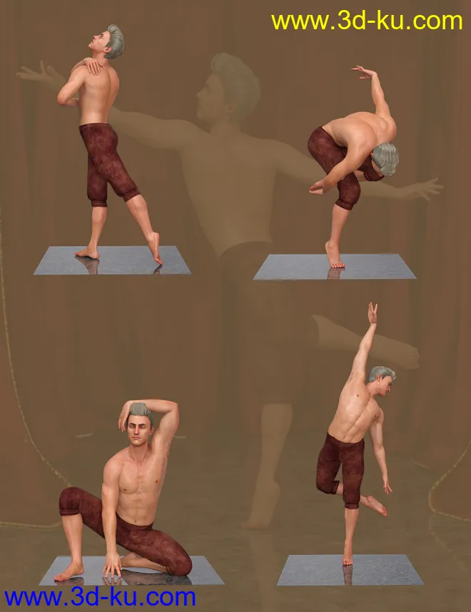 Modern Dancer Poses For Genesis 8 Male模型的图片6