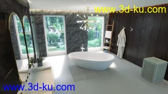 3D打印模型Modern Euro Bathroom的图片