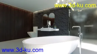 3D打印模型Modern Euro Bathroom的图片