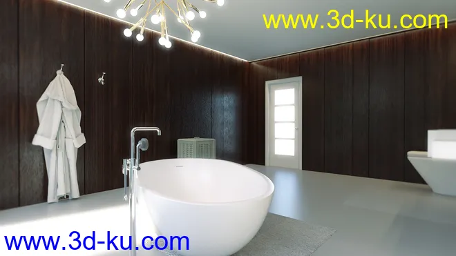 Modern Euro Bathroom模型的图片6