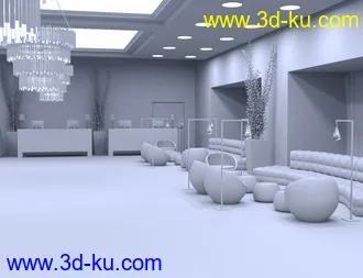 3D打印模型Modern Hotel Lobby的图片