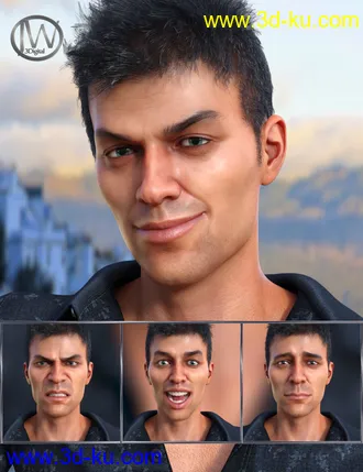 3D打印模型Modern Man - Expressions for Genesis 8 Male and Diego 8的图片