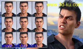3D打印模型Modern Man - Expressions for Genesis 8 Male and Diego 8的图片