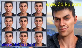 3D打印模型Modern Man - Expressions for Genesis 8 Male and Diego 8的图片