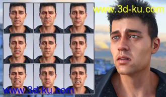 3D打印模型Modern Man - Expressions for Genesis 8 Male and Diego 8的图片