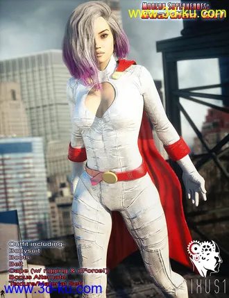 3D打印模型Modern Superheroes - Guardian Girl的图片