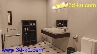 3D打印模型Modern Tidy Bathroom的图片