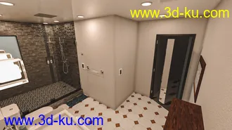 3D打印模型Modern Tidy Bathroom的图片