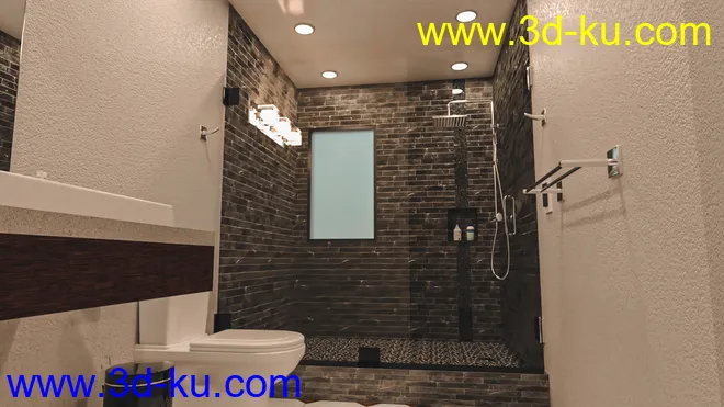 Modern Tidy Bathroom模型的图片5