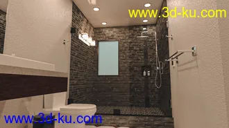 3D打印模型Modern Tidy Bathroom的图片