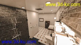 3D打印模型Modern Tidy Bathroom的图片