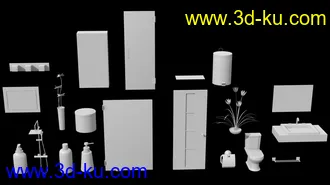 3D打印模型Modern Tidy Bathroom的图片