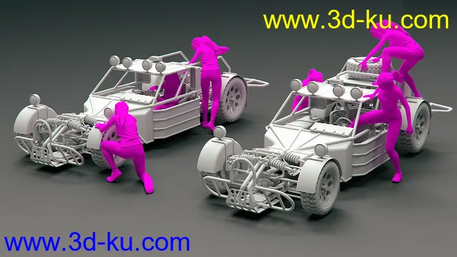 Modular Buggy Poses For Genesis 8模型的图片2