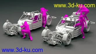 3D打印模型Modular Buggy Poses For Genesis 8的图片