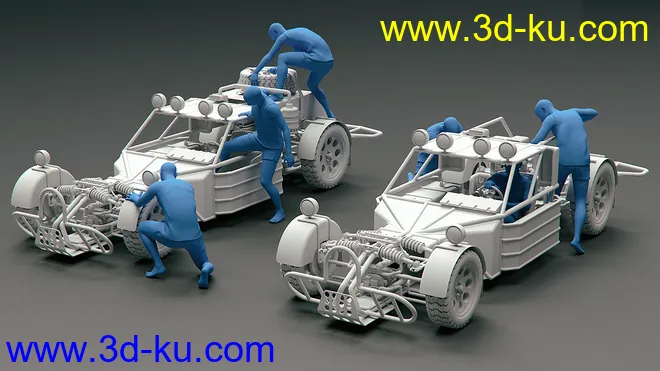 Modular Buggy Poses For Genesis 8模型的图片3