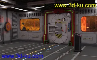3D打印模型Modular Sci-Fi Quarterdeck的图片