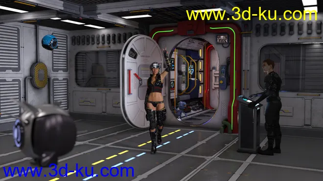 Modular Sci-Fi Quarterdeck模型的图片7