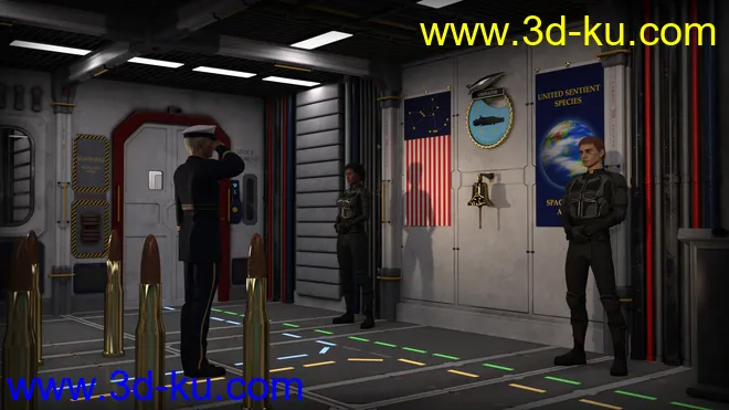 Modular Sci-Fi Quarterdeck模型的图片9