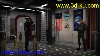 3D打印模型Modular Sci-Fi Quarterdeck的图片