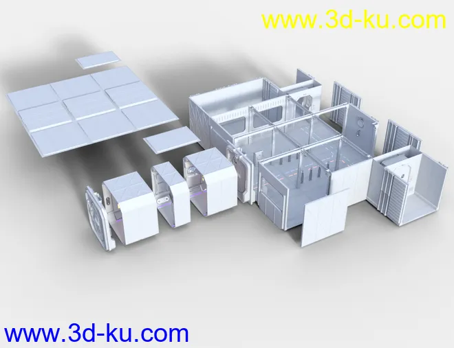 Modular Sci-Fi Quarterdeck模型的图片11