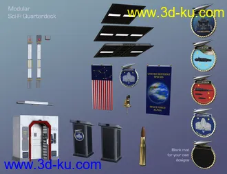 3D打印模型Modular Sci-Fi Quarterdeck的图片