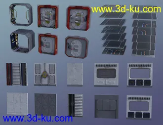 3D打印模型Modular Sci-Fi Quarterdeck的图片