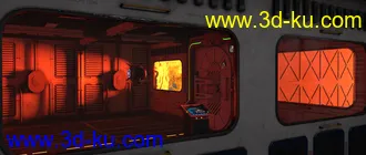 3D打印模型Modular Sci-Fi Quarterdeck的图片