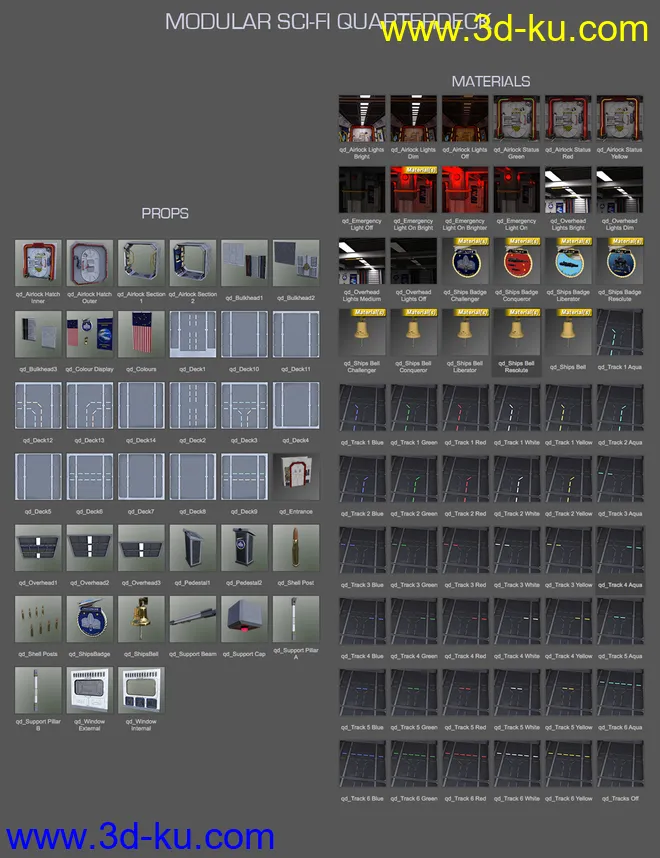 Modular Sci-Fi Quarterdeck模型的图片15