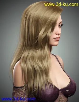 3D打印模型Monica Hair For Genesis 8 Female(s)的图片