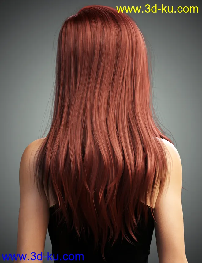 Monica Hair For Genesis 8 Female(s)模型的图片7
