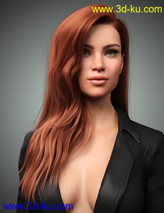 3D打印模型Monica Hair For Genesis 8 Female(s)的图片