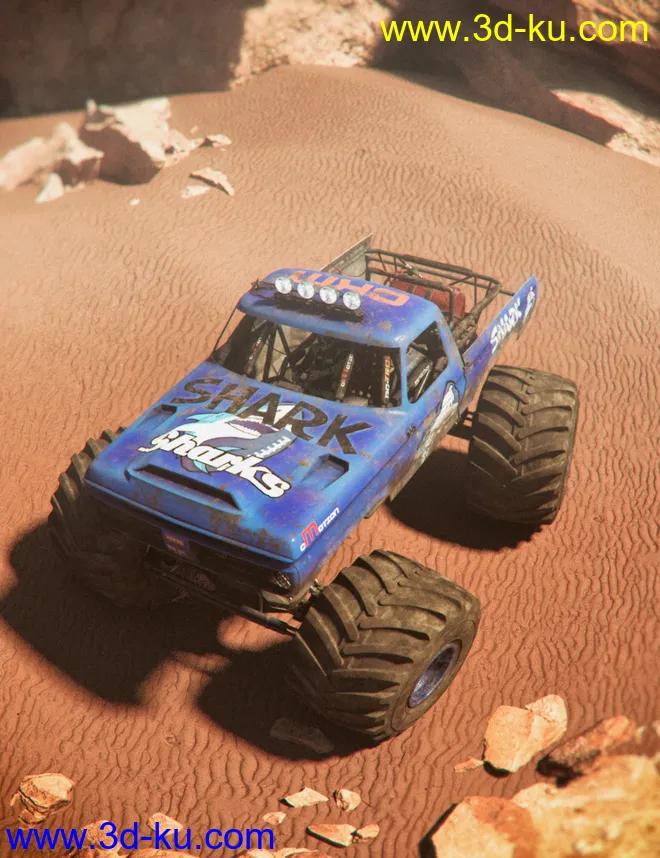 Monster Truck Textures Set模型的图片1